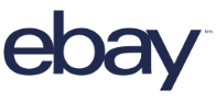 eBay logo in navy