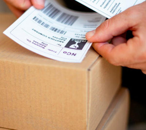 Labels generated by eCommerce shipping solutions