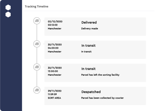 Delivery management software graphic