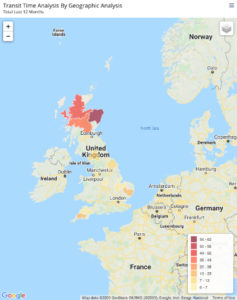 Map of our delivery management software